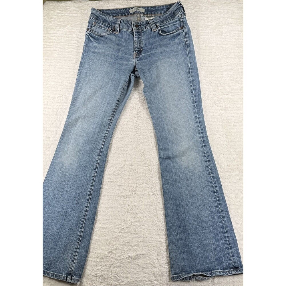 Gap Curvy Flare Jeans Womens 8 Ank Blue Medium Wash Stretch Denim 30x33